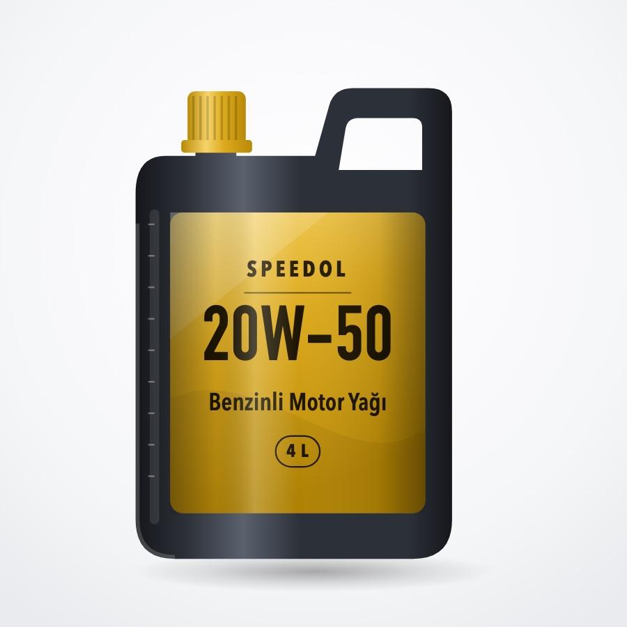 Speedol 20W-50 Benzinli Motor Yağı 4L